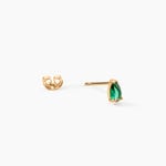 Boucles D'Oreilles Puces Tiffani Plaqu&eacute; Or Jaune Oxyde De Zirconium - Puces Femme | Marc Orian