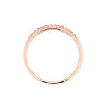 Alliance Pristina Or Rose Diamant - Alliances avec pierres Femme | Marc Orian