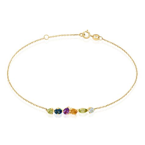 Bracelet Hortense Or Jaune Topaze Péridot - Bracelets chaînes Femme | Marc Orian