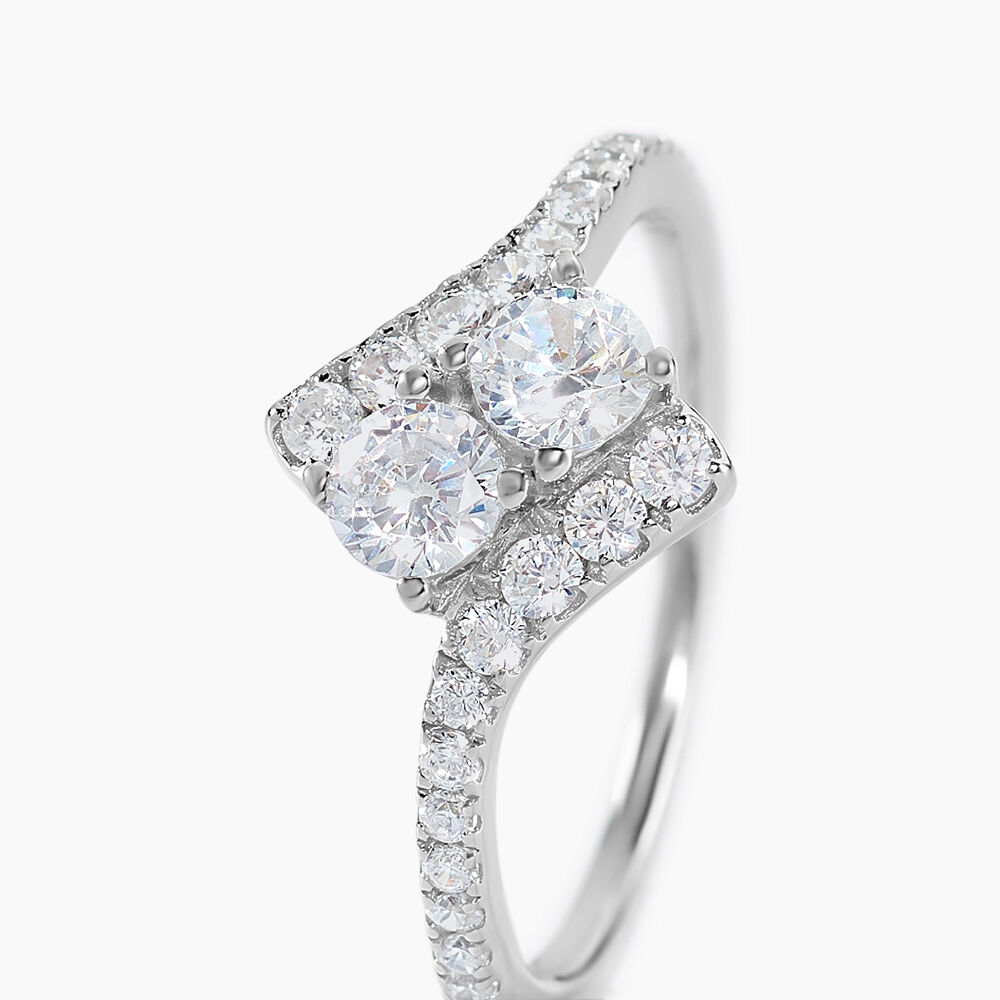 Bague Lisette Argent Blanc Oxyde De Zirconium - Bijoux fantaisie Femme | Marc Orian