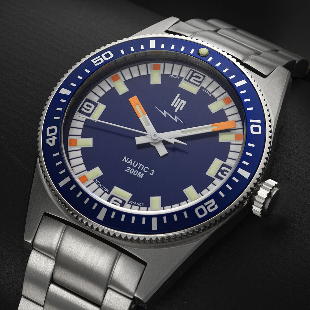 Montre Lip Nautic 3 Bleu - Montres &eacute;tanches Unisex | Marc Orian