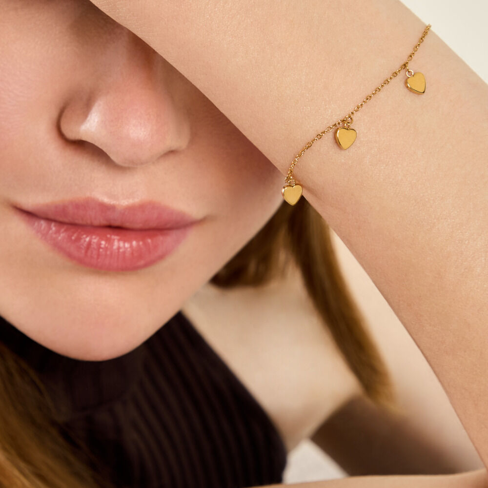 Bracelet Madline Acier Jaune - Bracelets cha&icirc;nes Femme | Marc Orian