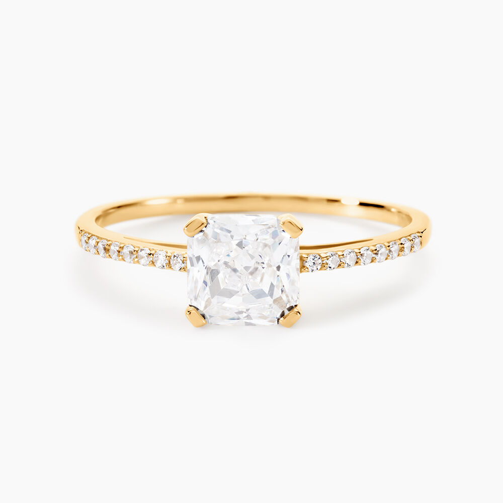 Bague Solitaire Or Jaune Beline Oxyde De Zirconium - Solitaires Femme | Marc Orian