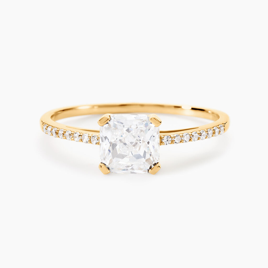 Bague Solitaire Or Jaune Beline Oxyde De Zirconium - Solitaires Femme | Marc Orian