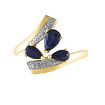 Bague Dahlia Or Jaune Saphir Diamant - Bagues vintage Femme | Marc Orian