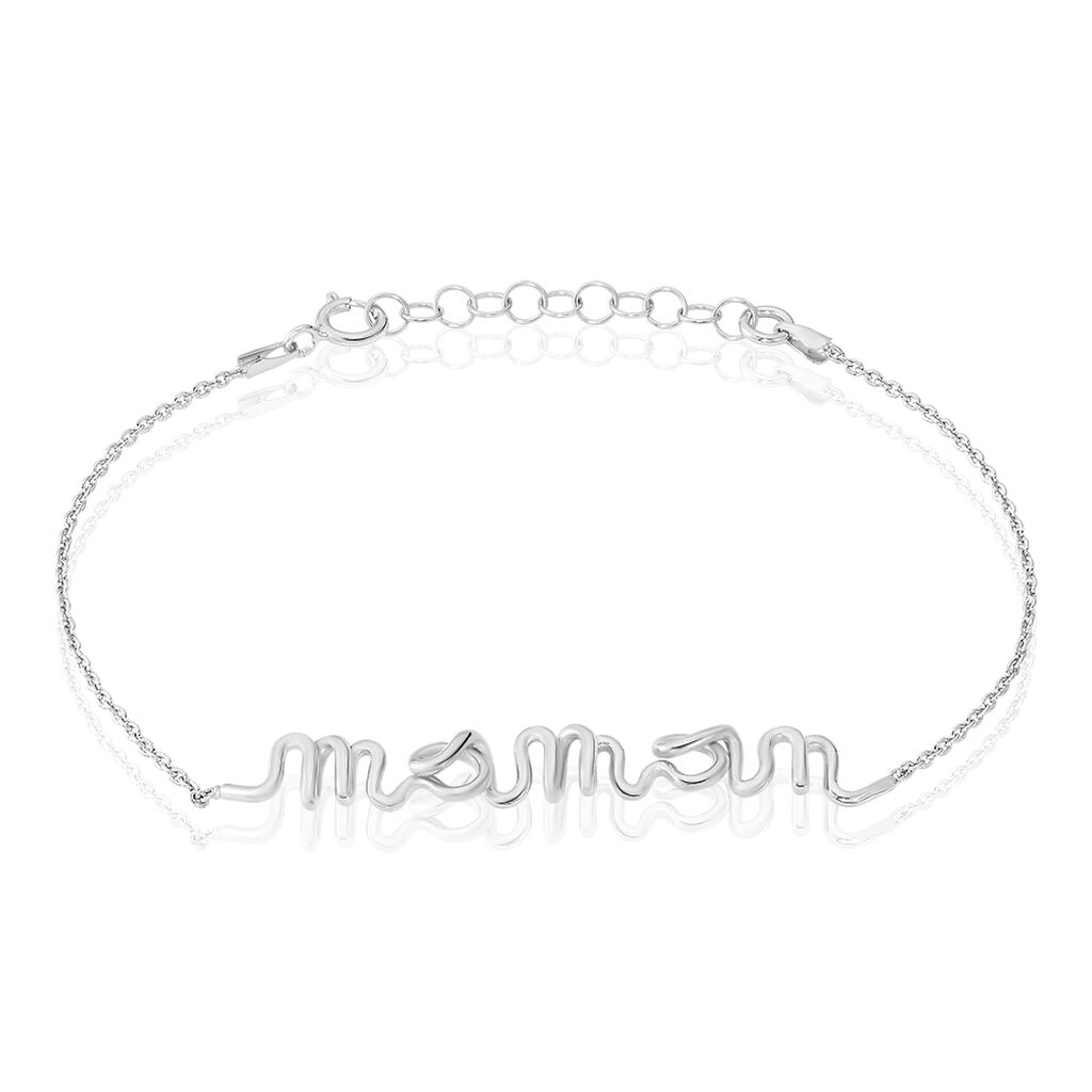 Bracelet Maman Argent Blanc - Bracelets fantaisie Femme | Marc Orian