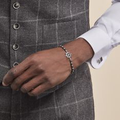 Bracelet Arsenius Acier Blanc Onyx - Bracelets chaînes Homme | Marc Orian