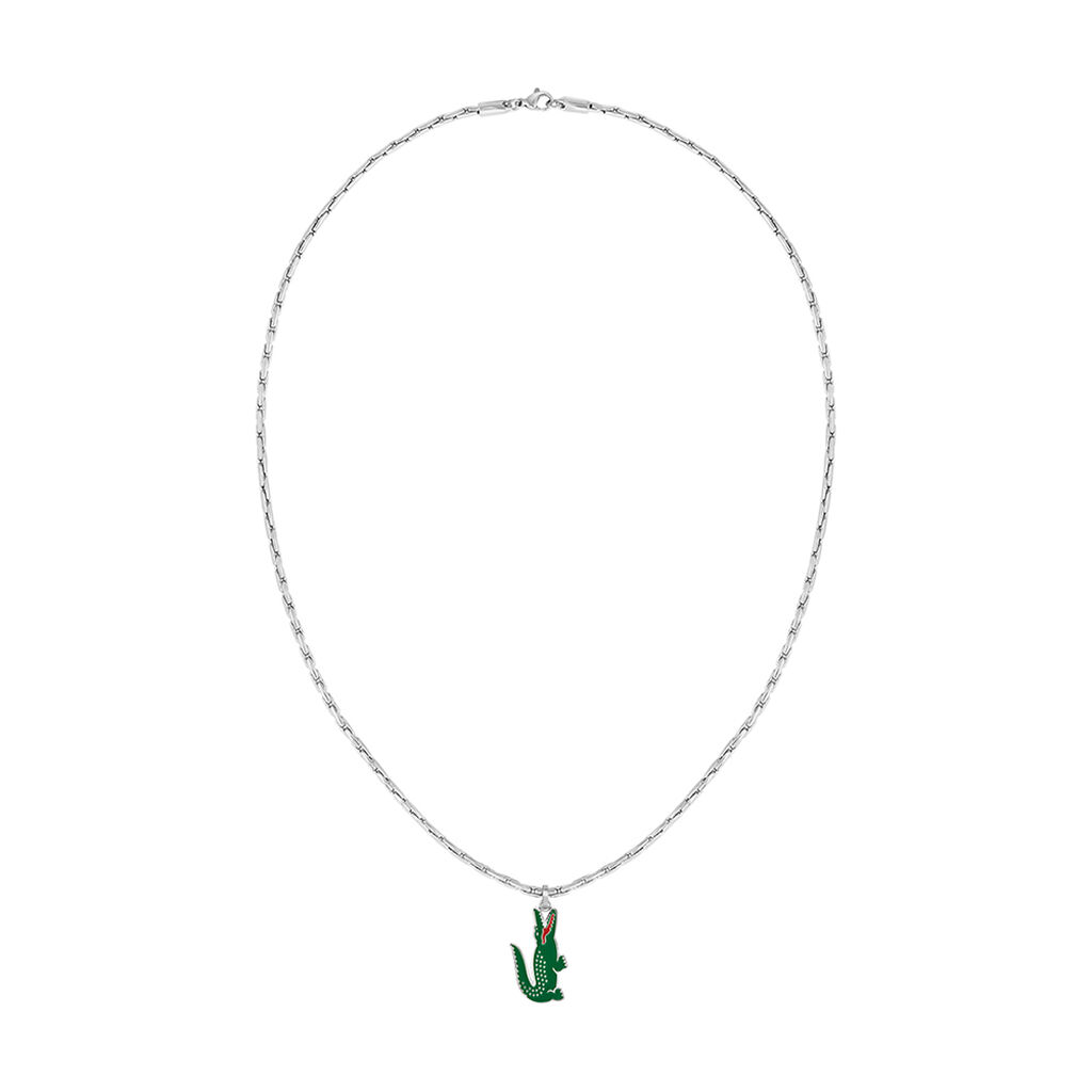 Collier Lacoste Arthor Acier Blanc - Bijoux Homme | Marc Orian