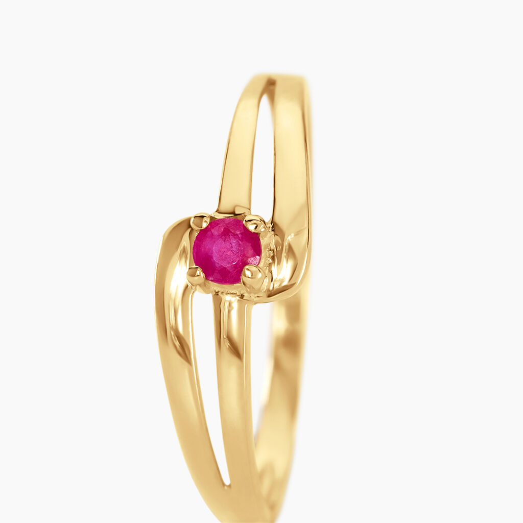 Bague Nesryne Or Jaune Rubis - Bagues Femme | Marc Orian