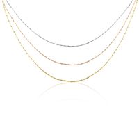 Chaine Ylsa Argent Tricolore