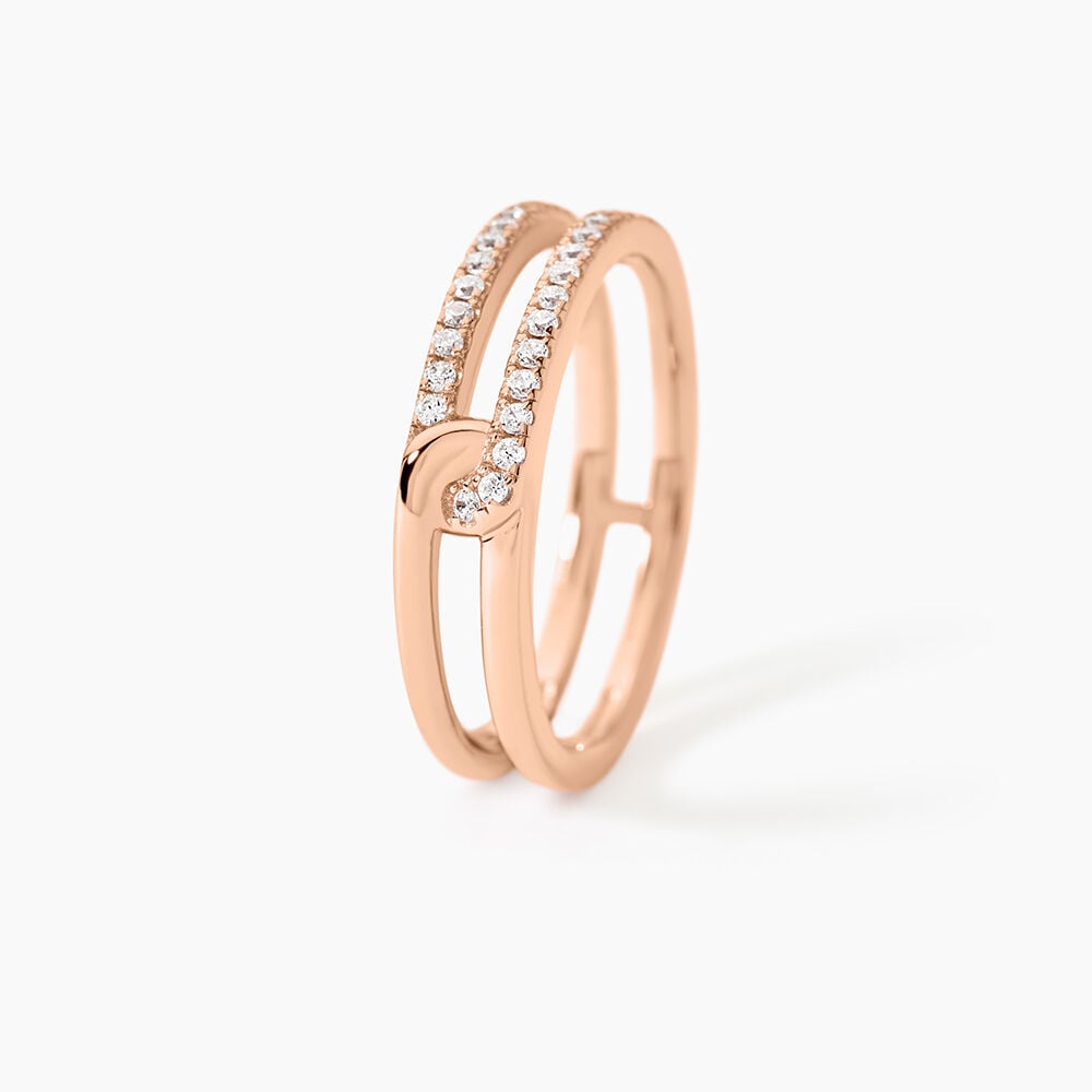 Bague Jessie Argent Rose Oxyde De Zirconium - Bijoux fantaisie Femme | Marc Orian