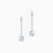 Boucles D'oreilles Pendantes Goutte Or Blanc Topaze - Pendantes Femme | Marc Orian