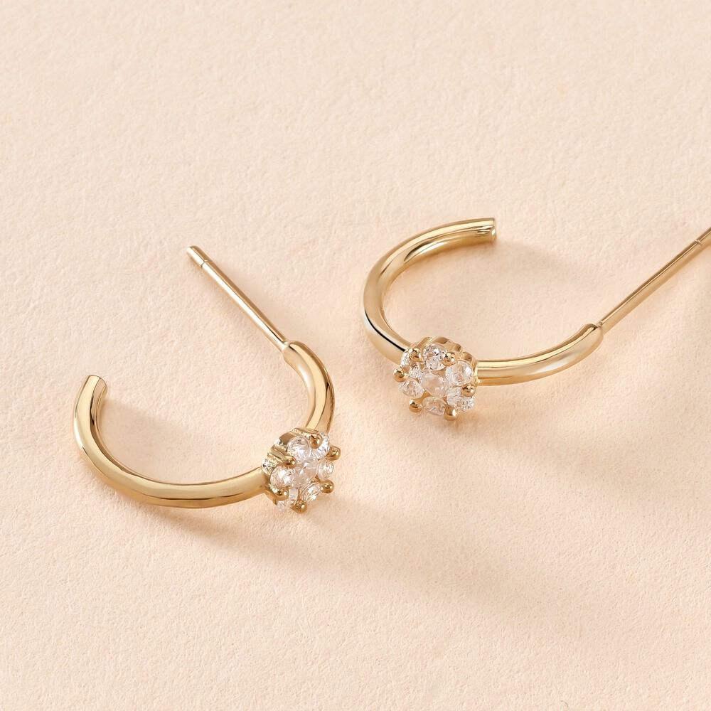 Cr&eacute;oles Orinda Or Jaune Oxyde De Zirconium - Cr&eacute;oles Femme | Marc Orian