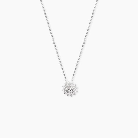 Collier Saria Argent Blanc Oxyde De Zirconium - Colliers avec pierres Femme | Marc Orian