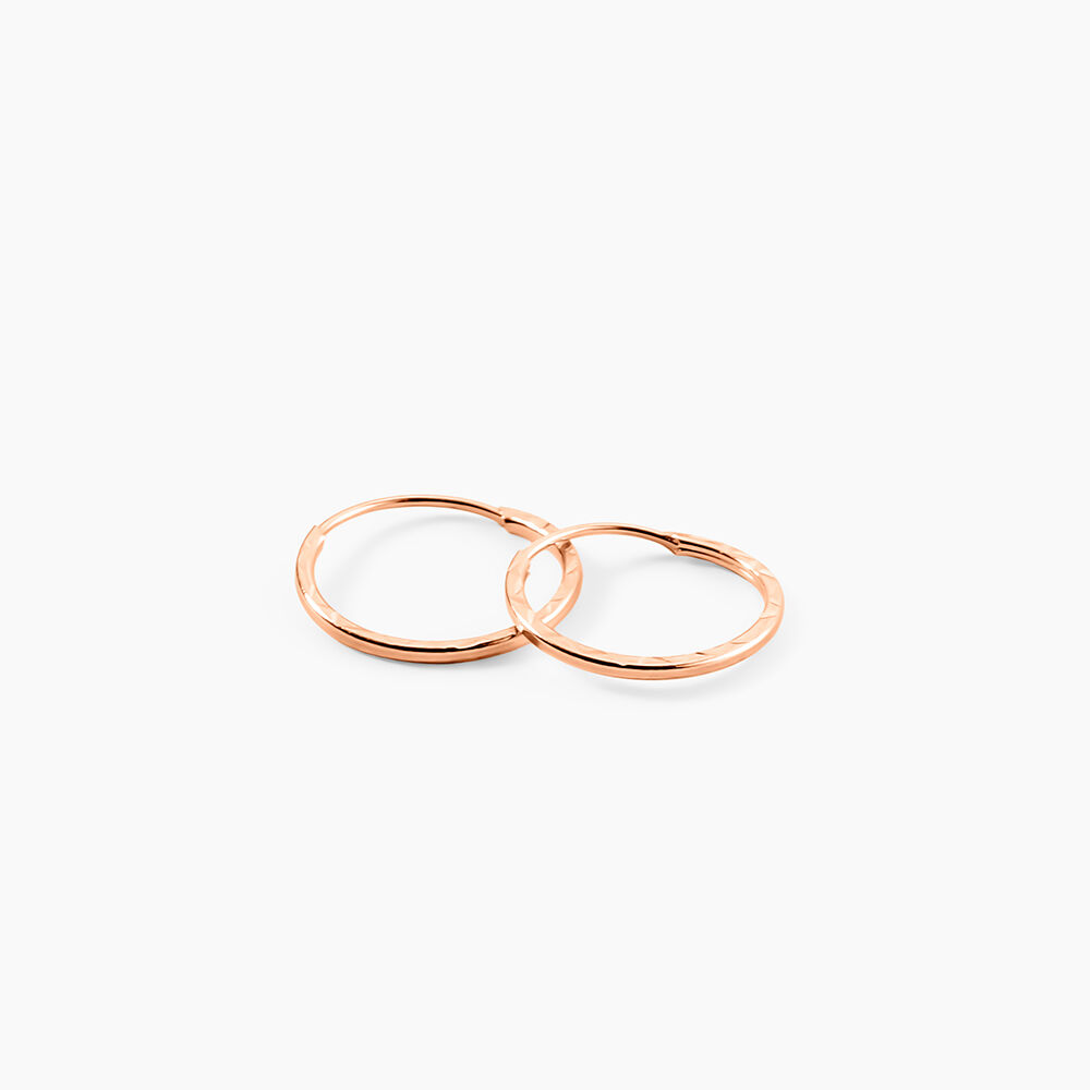 Cr&eacute;oles Valerina Or Rose - Cr&eacute;oles Femme | Marc Orian