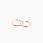 Cr&eacute;oles Valerina Or Rose - Cr&eacute;oles Femme | Marc Orian