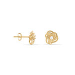 Boucles D'oreilles Puces Iwaki Plaqu&eacute; Or Jaune Oxyde De Zirconium - Puces Femme | Marc Orian