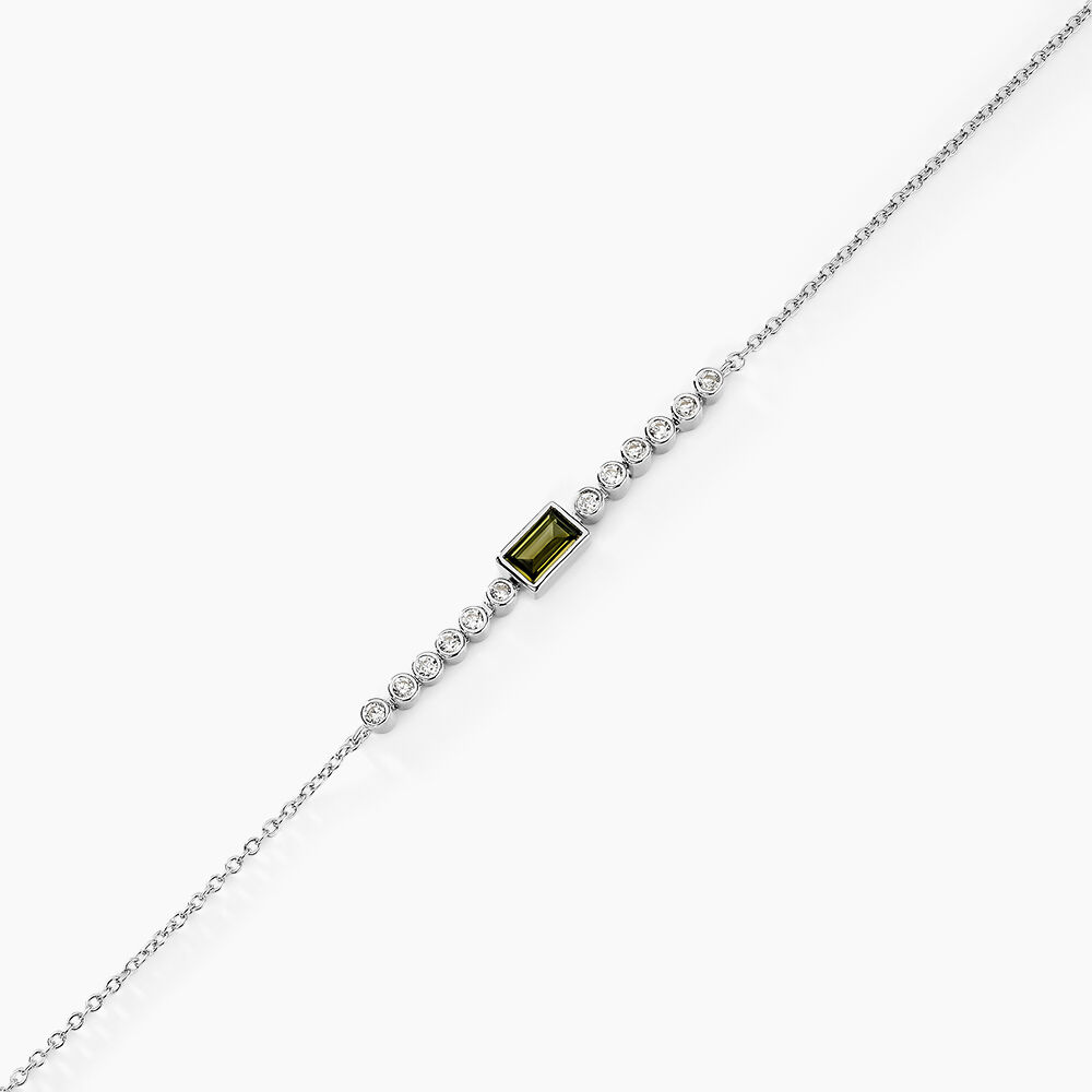 Bracelet Mayfair Argent Blanc Oxyde De Zirconium - Bracelets chaînes Femme | Marc Orian