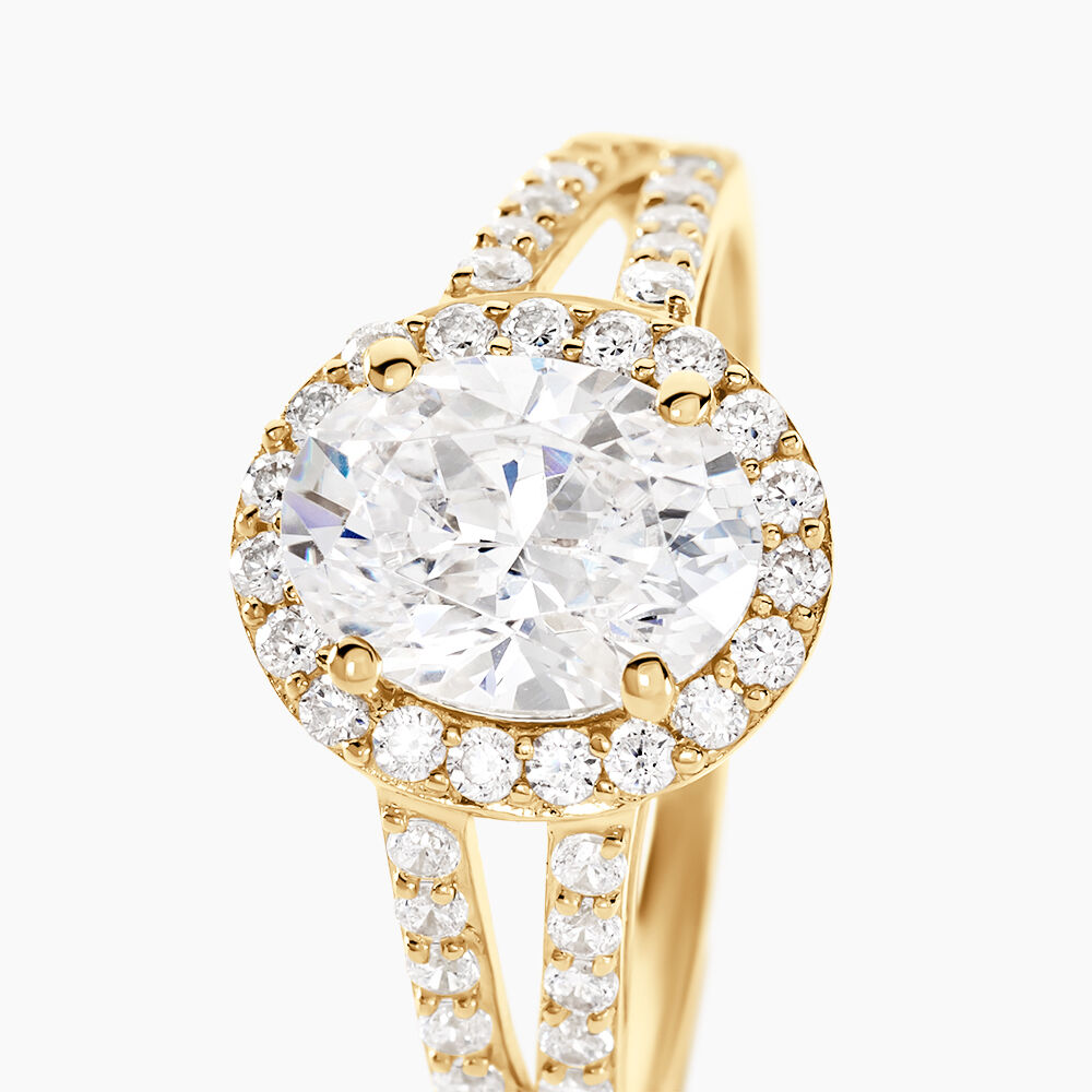 Bague Or Jaune Arjun Oxydes De Zirconium - Solitaires Femme | Marc Orian