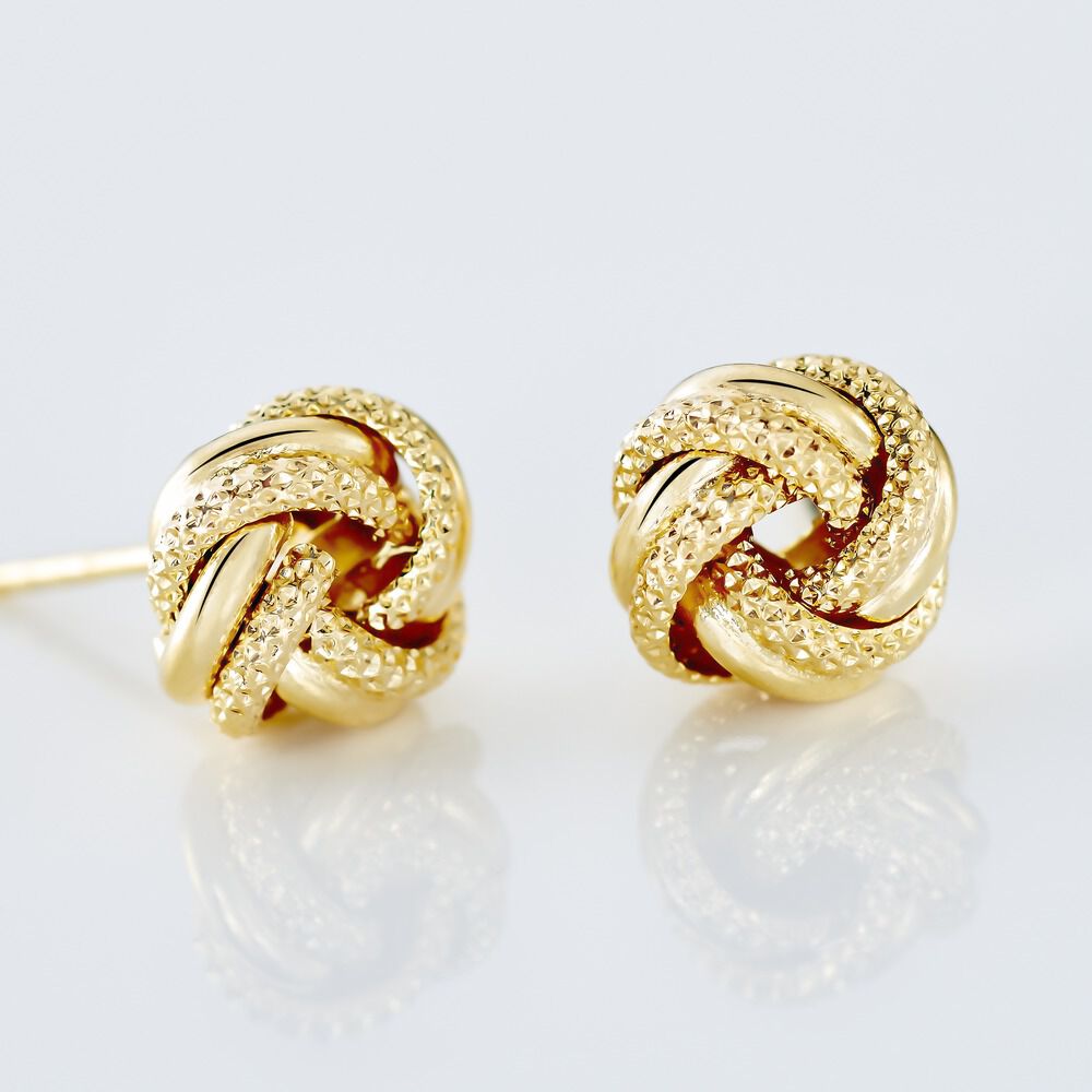 Boucles D'oreilles Puces Or Jaune Campanula - Puces Femme | Marc Orian