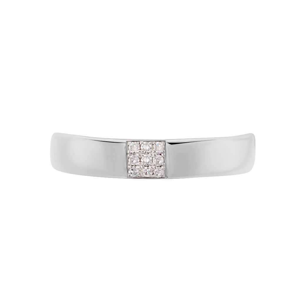Bague Hajila Or Blanc Diamant -  Femme | Marc Orian