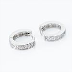 Cr&eacute;oles Alexa Argent Blanc Oxyde De Zirconium - Cr&eacute;oles Femme | Marc Orian