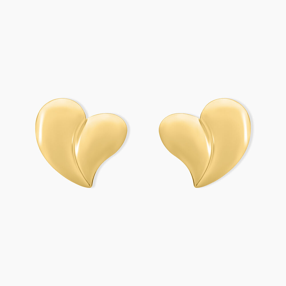 Boucles D'oreilles Puces Madlie Acier Jaune - Puces Femme | Marc Orian