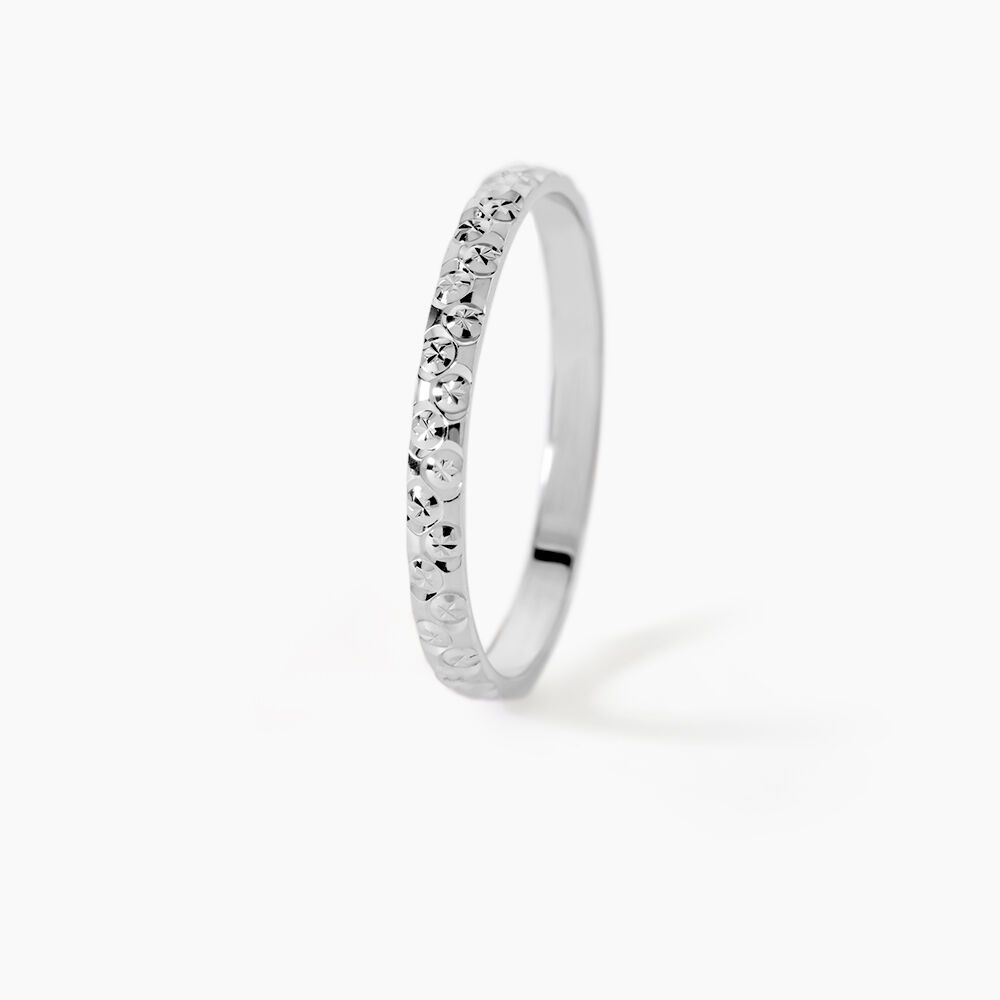 Alliance Menussa Diamantee Or Blanc - Alliances duo Unisex | Marc Orian