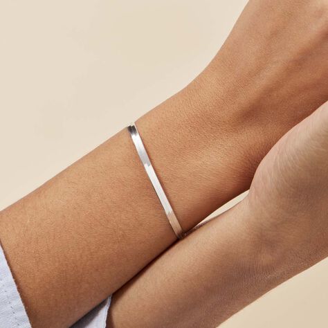 Bracelet Argent Blanc Millo - Bracelets chaînes Femme | Marc Orian
