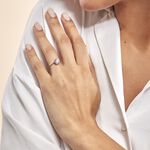 Bague Solitaire Abriel Or Blanc Oxyde De Zirconium - Solitaires Femme | Marc Orian
