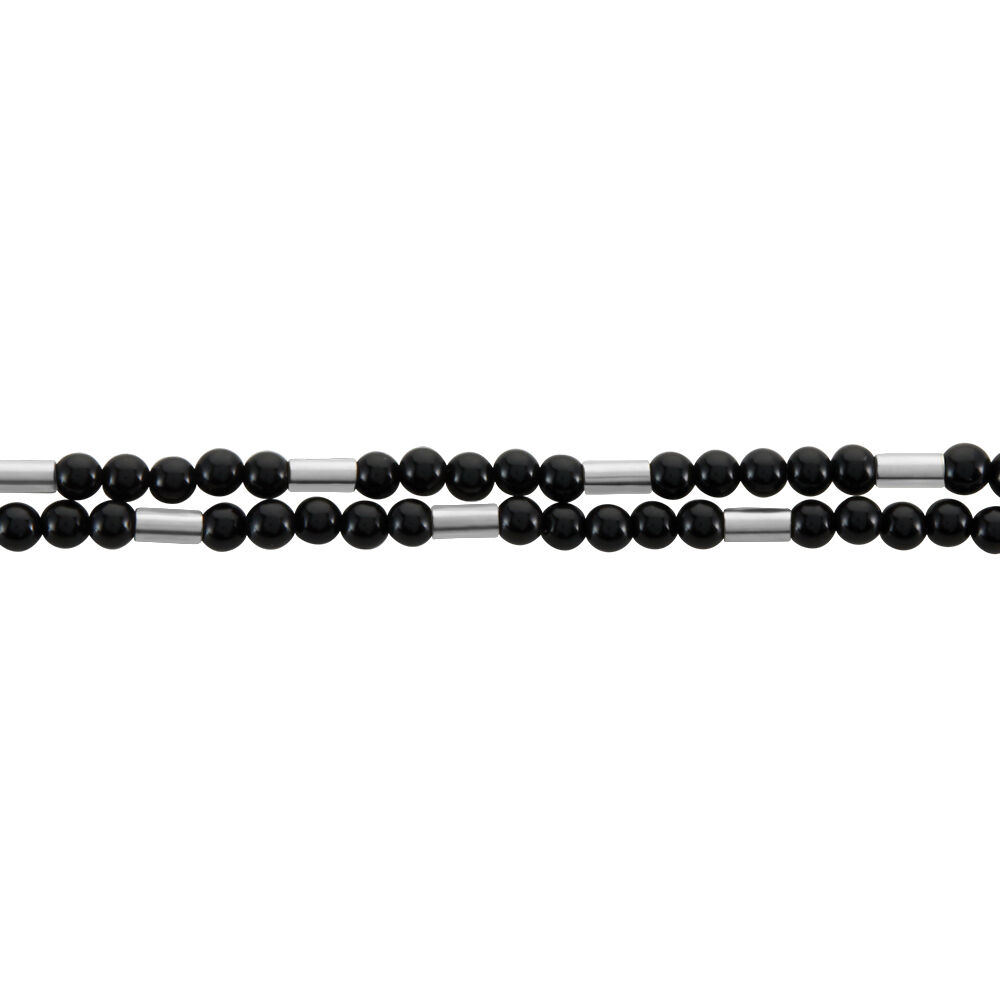 Bracelet Acier Blanc Augusto Agate - Bracelets chaînes Homme | Marc Orian