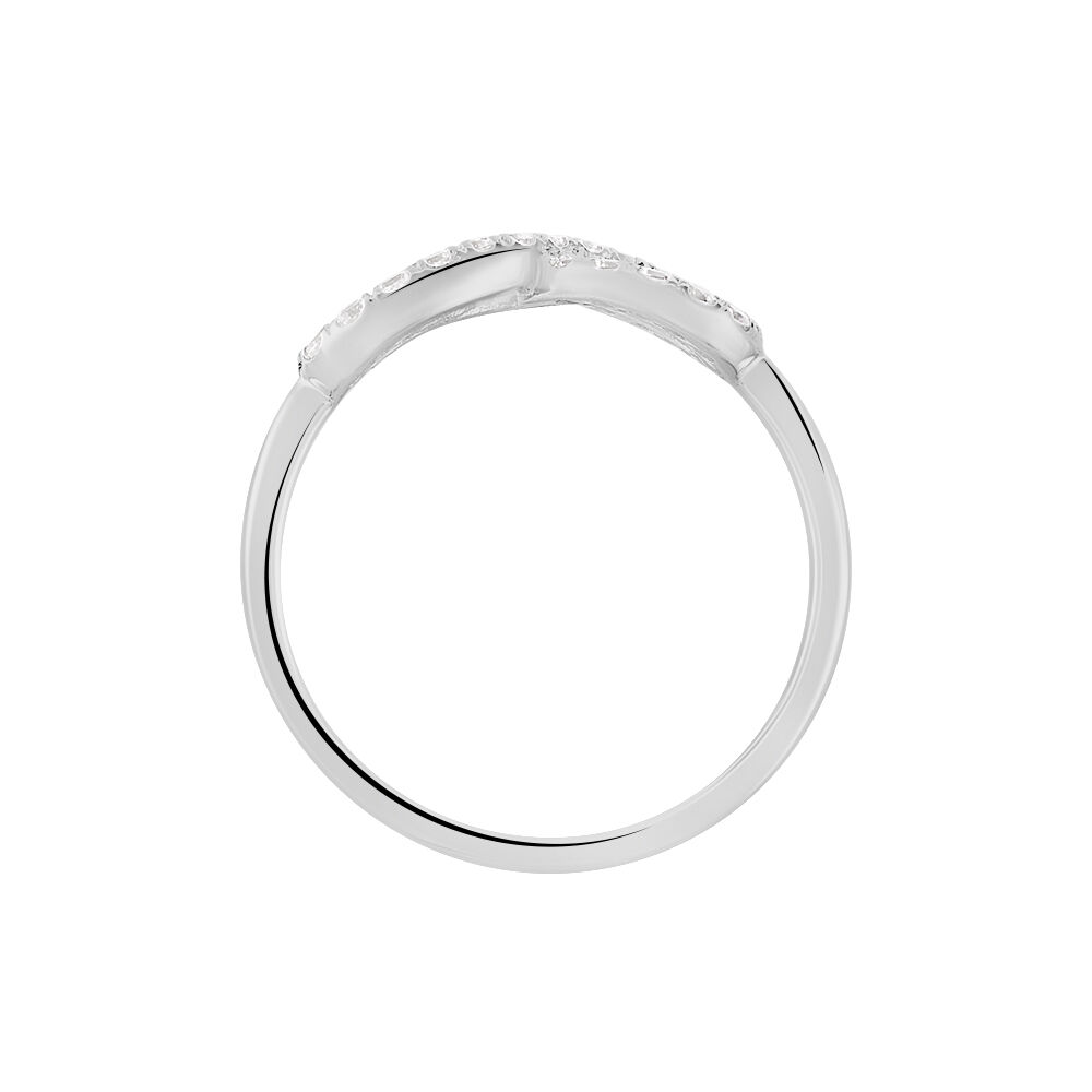 Bague Davila Argent Blanc Oxyde De Zirconium - Bagues de promesse Femme | Marc Orian