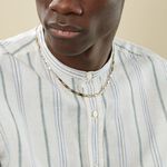 Collier Danae Plaquette Or Bicolore - Chaines Homme | Marc Orian