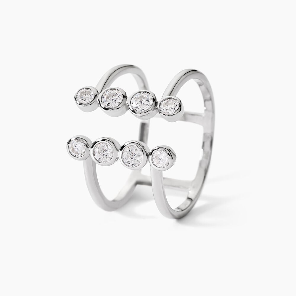 Bague Ajustable Janvier Argent Oxydes De Zirconium - Bijoux fantaisie Femme | Marc Orian