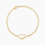 Bracelet Acier Dor&eacute; Oxyde De Zirconium - Bracelets cha&icirc;nes Femme | Marc Orian