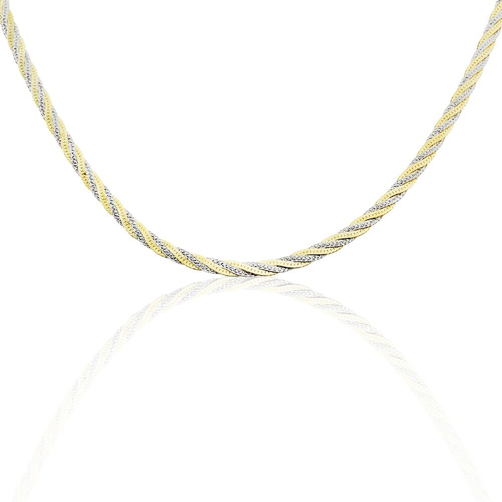 Collier Argent Bicolore Akio - Chaines Femme | Marc Orian
