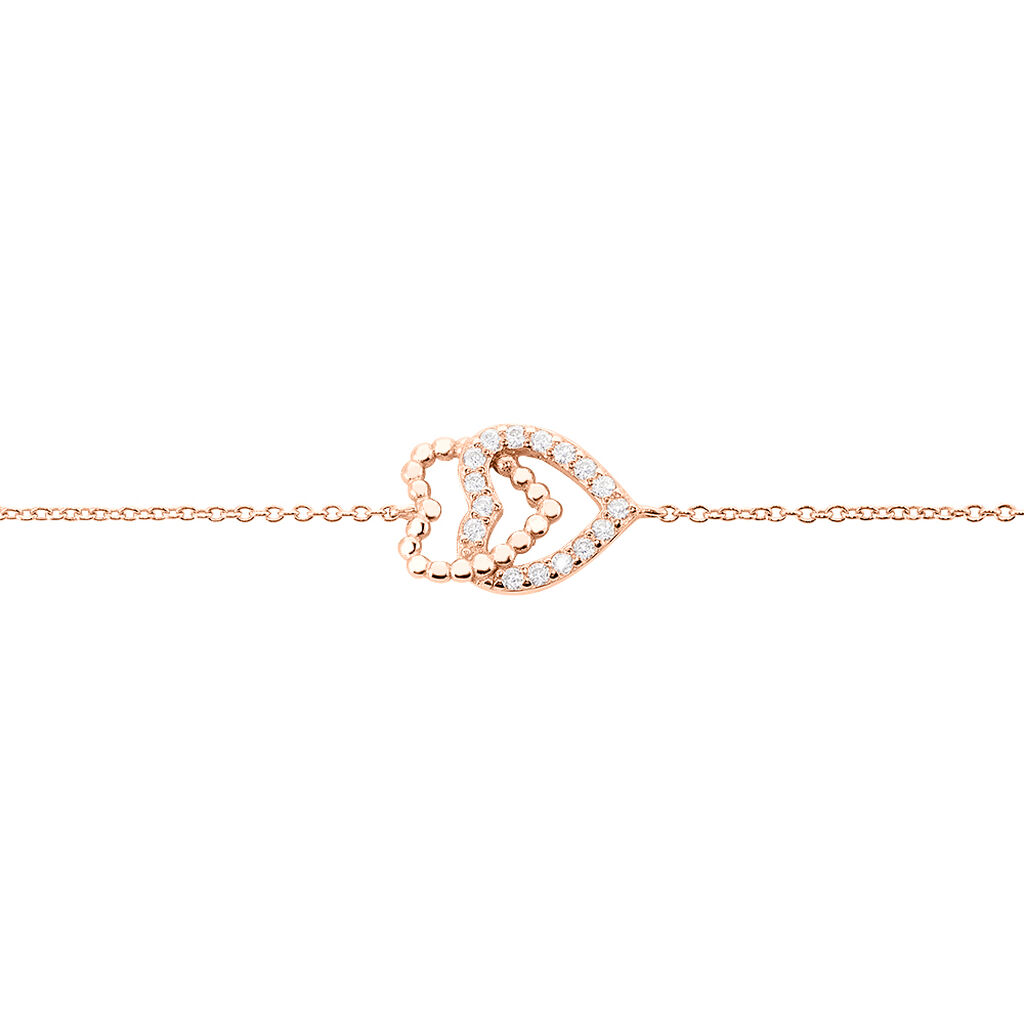 Bracelet Ottavia Argent Rose Oxyde De Zirconium - Bracelets chaînes Femme | Marc Orian