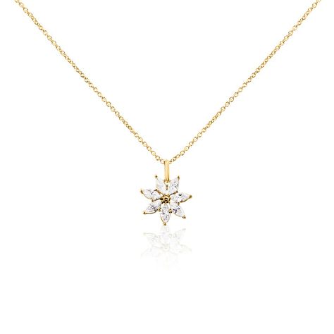 Collier Mia Plaqué Or Doré Oxyde De Zirconium - Colliers avec pierres Femme | Marc Orian