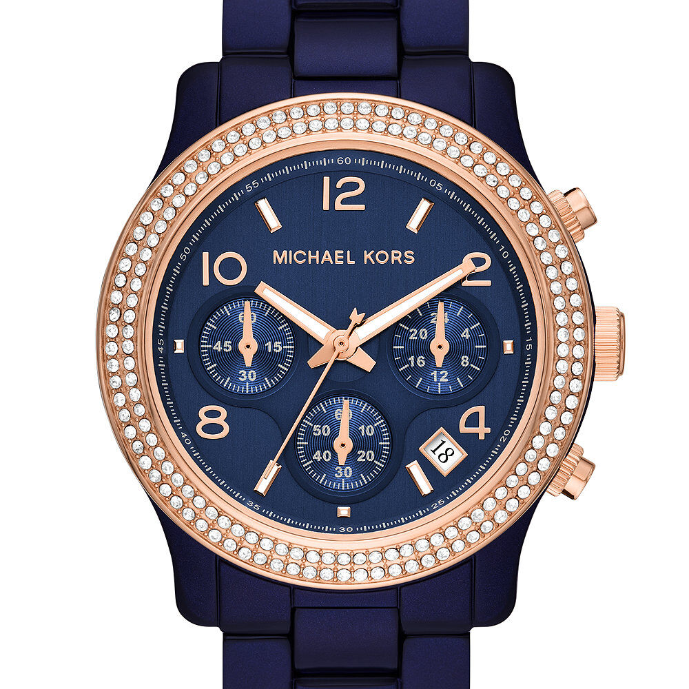 Montre Michael Kors Runway Bleu - Montres &eacute;tanches Femme | Marc Orian