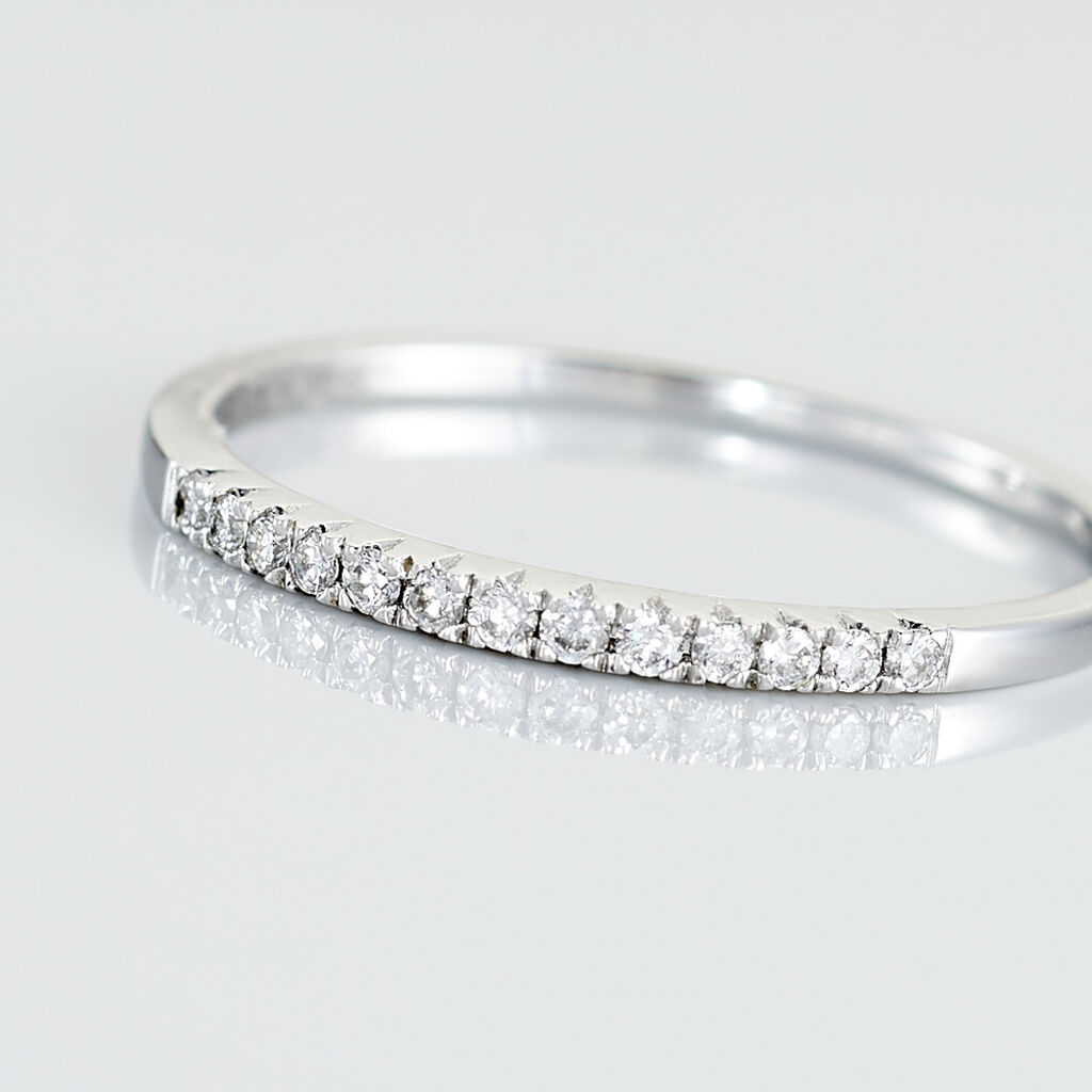 Alliance Pristina Or Blanc Diamant - Alliances Femme | Marc Orian