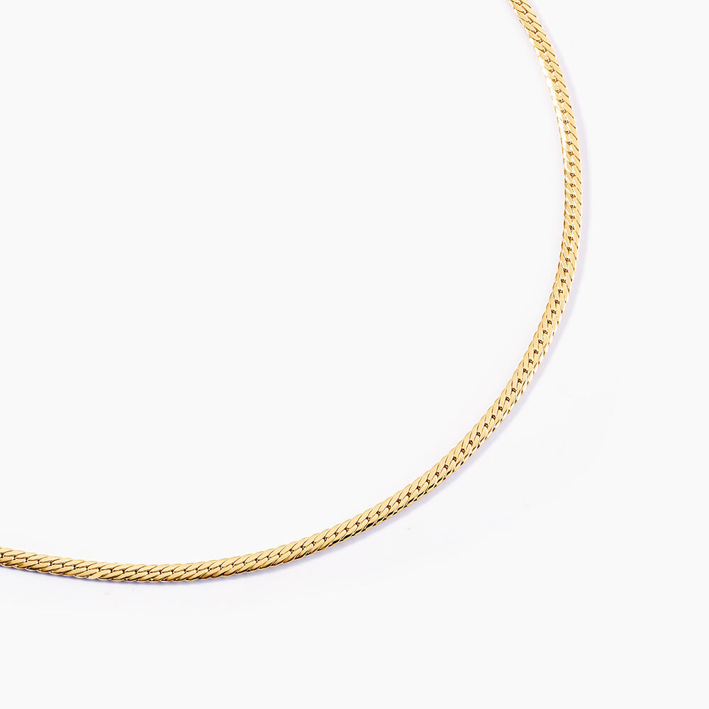 Collier Izel Maille Anglaise Or Jaune - Colliers ete Femme | Marc Orian