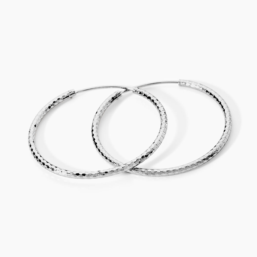 Cr&eacute;oles Argent Blanc Agathe - Cr&eacute;oles Femme | Marc Orian