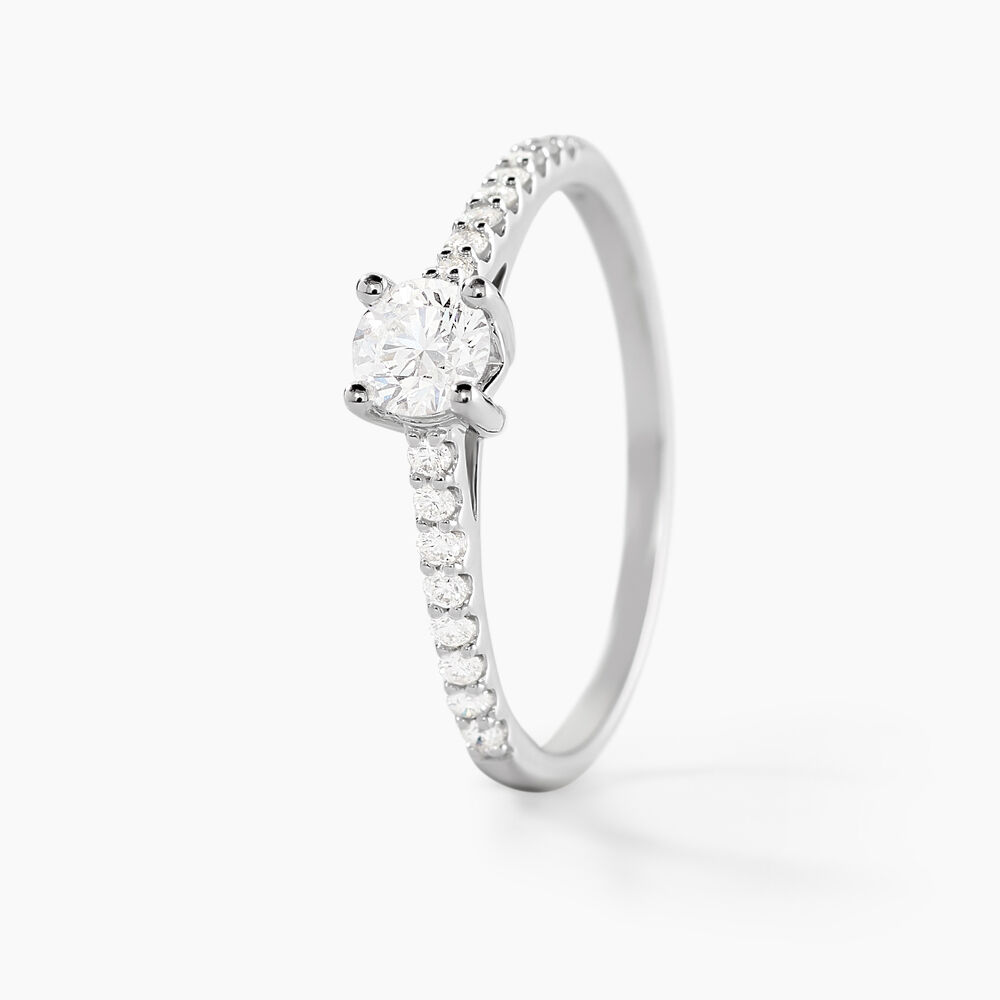 Bague Solitaire Or Blanc Nyala Diamants - Solitaires Femme | Marc Orian