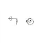 Boucles D'oreilles Pendantes Carole Argent Blanc Oxyde De Zirconium - Pendantes Femme | Marc Orian