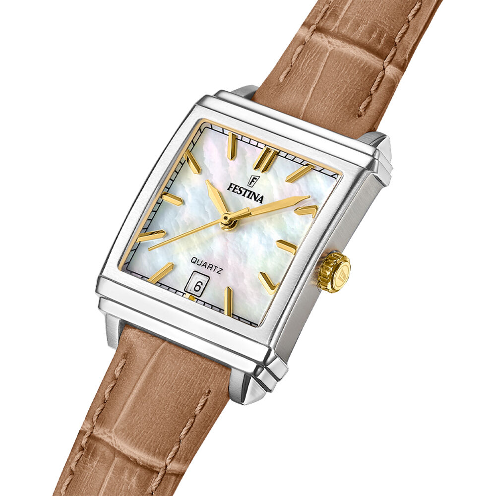 Montre Festina On The Square Nacre Blanche - Montres étanches Femme | Marc Orian
