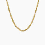 Chaine Cinthia Acier Jaune - Colliers fantaisie Femme | Marc Orian