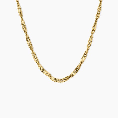 Chaine Cinthia Acier Jaune - Colliers fantaisie Femme | Marc Orian