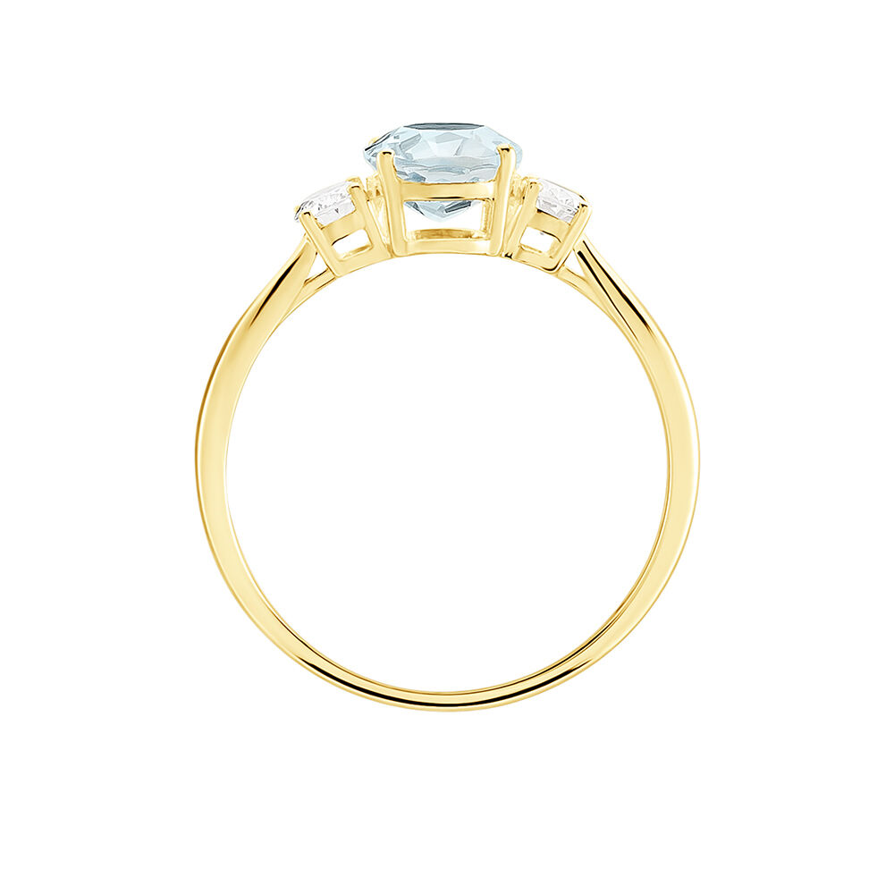 Bague Carroll Or Jaune Topaze Oxyde De Zirconium - Bagues pierres fines Femme | Marc Orian