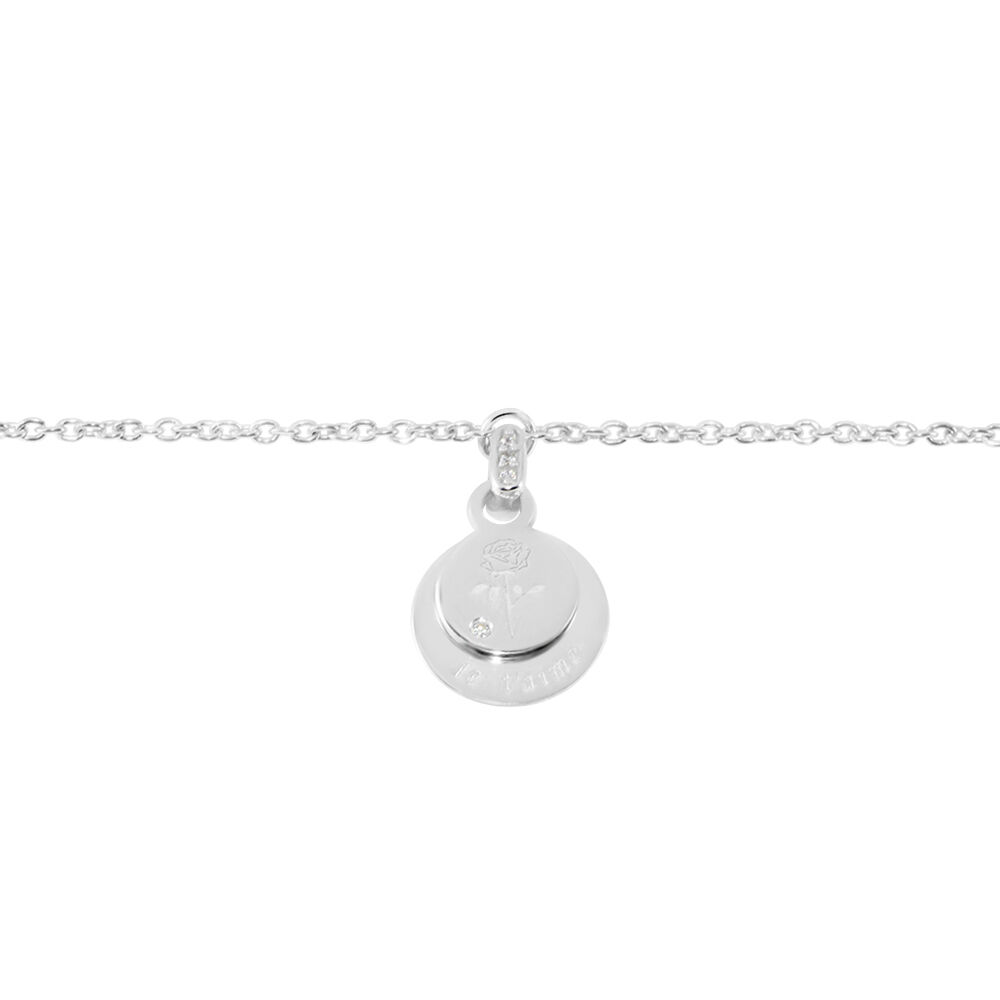 Bracelet Leonel Argent Oxydes De Zirconium - Bracelets Medailles Femme | Marc Orian