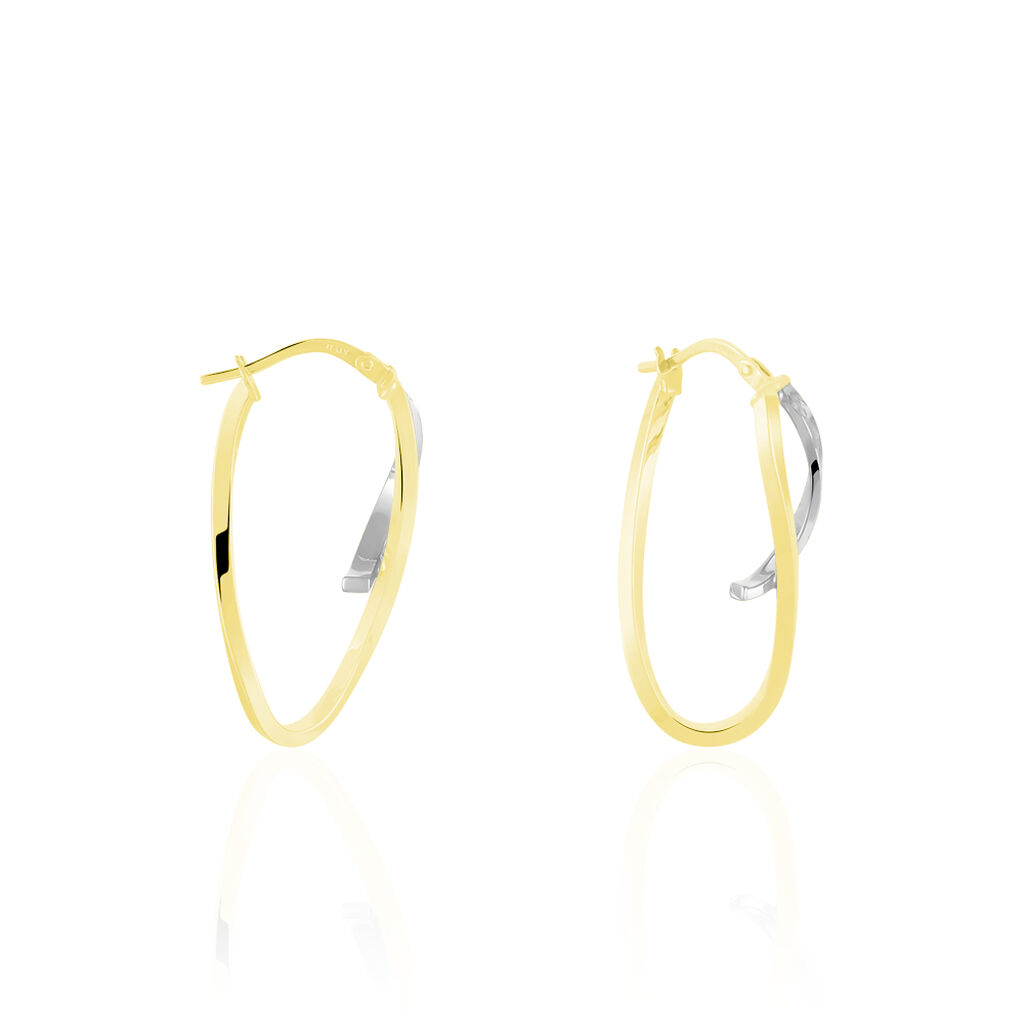 Créoles Hepsie Or Bicolore - Créoles Femme | Marc Orian